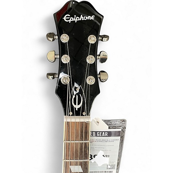Used Epiphone GCJ Blak and Blu Casino E230TDV Blak and Blu Hollow Body Electric Guitar