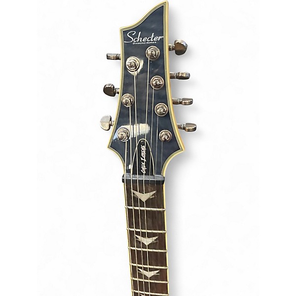 Used Schecter Guitar Research OMEN EXTREME 7 Black Solid Body Electric Guitar