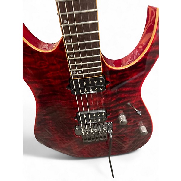 Used Ibanez RG920QM RG Premium Wine Red Solid Body Electric Guitar