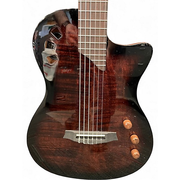 Used Cordoba Stage Edge Burst Classical Acoustic Electric Guitar