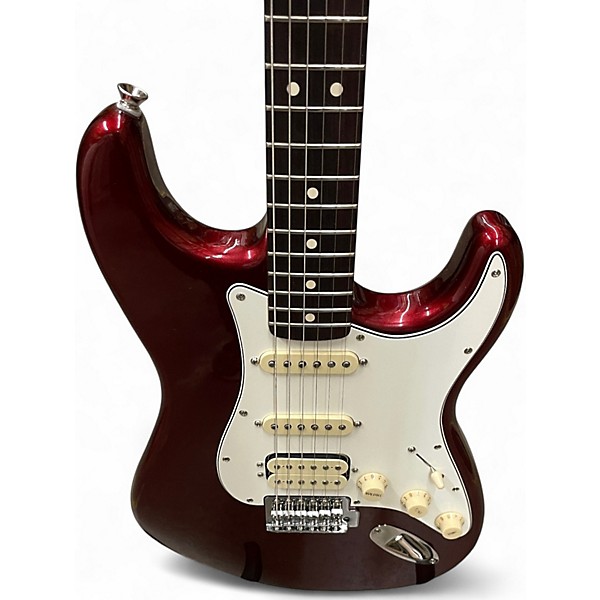 Used Fender Standard Stratocaster Candy Apple Red Metallic Solid Body Electric Guitar