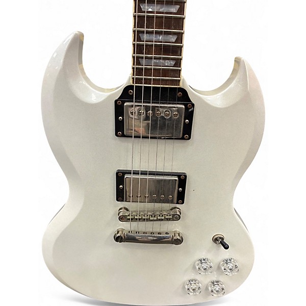 Used Epiphone Muse Metallic White Solid Body Electric Guitar