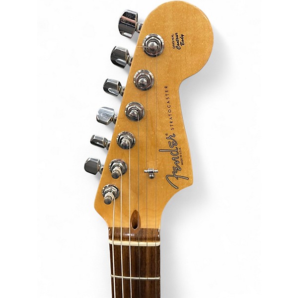 Used 2010s Fender American Standard Stratocaster 3 Tone Sunburst Solid Body Electric Guitar