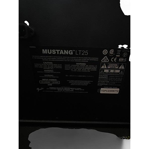 Used Fender Mustang LT25 25W 1x8 Guitar Combo Amp