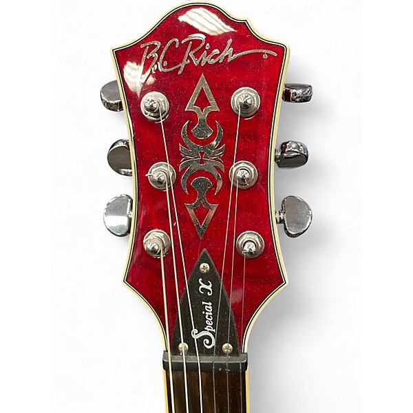 Used B.C. Rich Mockingbird Special X Crimson Red Trans Solid Body Electric Guitar