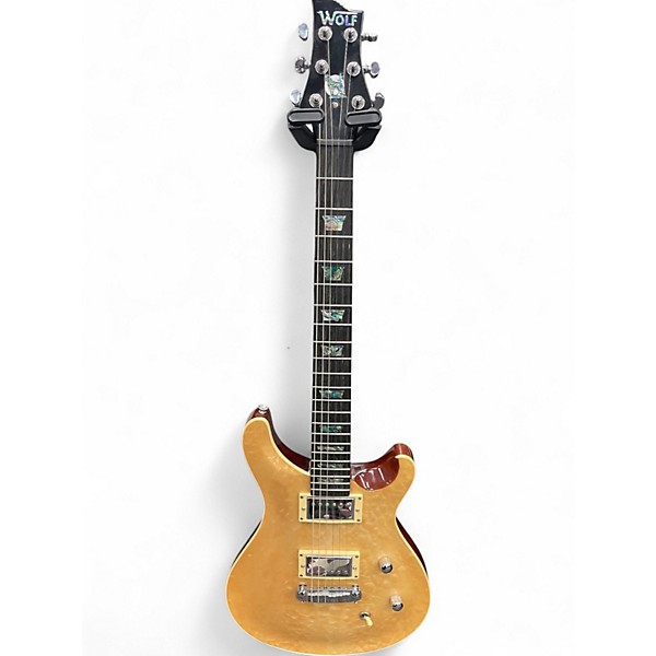 Used Aio WOLF WPRS Natural Solid Body Electric Guitar