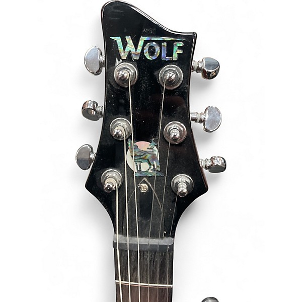 Used Aio WOLF WPRS Natural Solid Body Electric Guitar