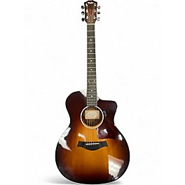 Used Taylor 214CE SB Deluxe 2 Color Sunburst Acoustic Electric Guitar