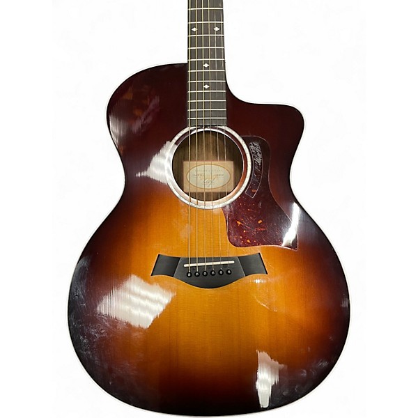 Used Taylor 214CE SB Deluxe 2 Color Sunburst Acoustic Electric Guitar