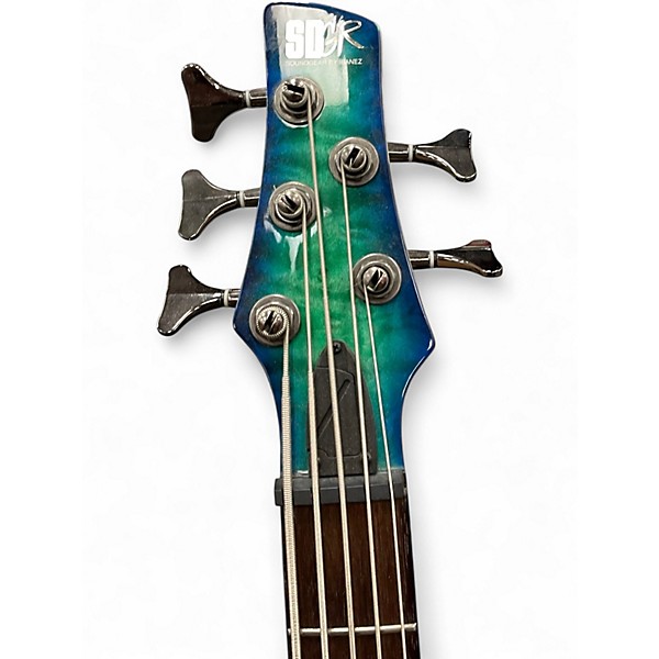 Used Ibanez SR405EQM BLUE BURST Electric Bass Guitar