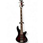 Used Schecter Guitar Research Stiletto Extreme 4 String red Electric Bass Guitar thumbnail