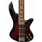 Used Schecter Guitar Research Stiletto Extreme 4 String red Electric Bass Guitar