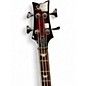 Used Schecter Guitar Research Stiletto Extreme 4 String red Electric Bass Guitar