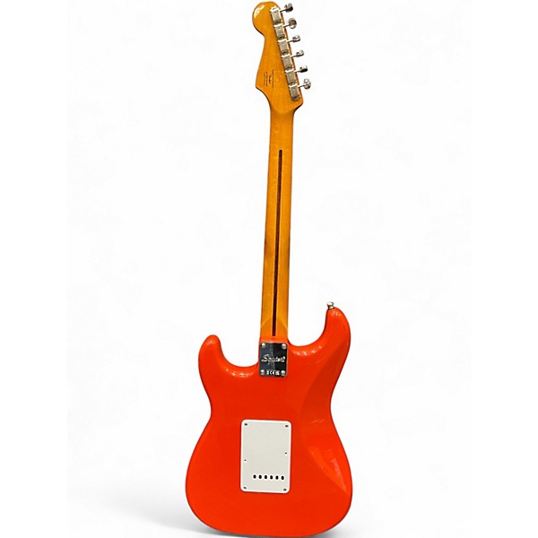 Used Squier Classic Vibe 1950S Stratocaster Fiesta Red Solid Body Electric Guitar