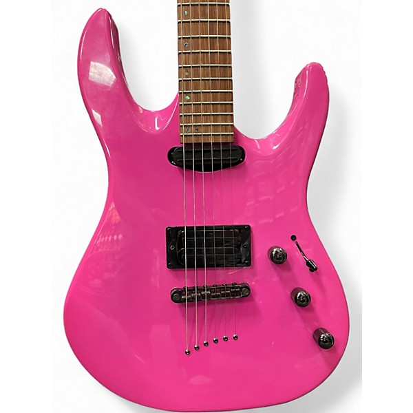 Used Mitchell MD200 Pink Solid Body Electric Guitar