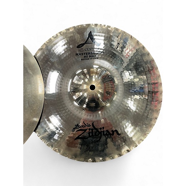Used Zildjian 13in A Custom Hi Hat Pair Cymbal