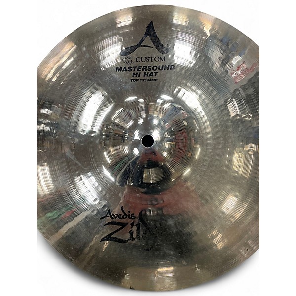 Used Zildjian 13in A Custom Hi Hat Pair Cymbal