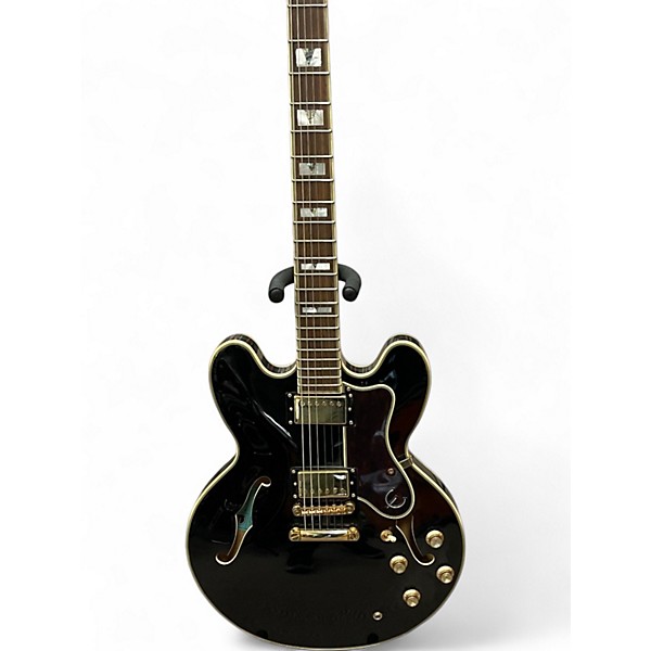 Used Epiphone Sheraton II Pro Ebony Hollow Body Electric Guitar