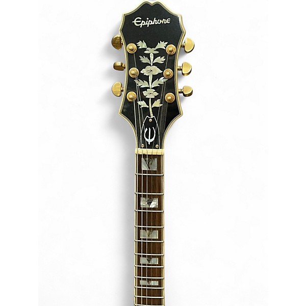 Used Epiphone Sheraton II Pro Ebony Hollow Body Electric Guitar