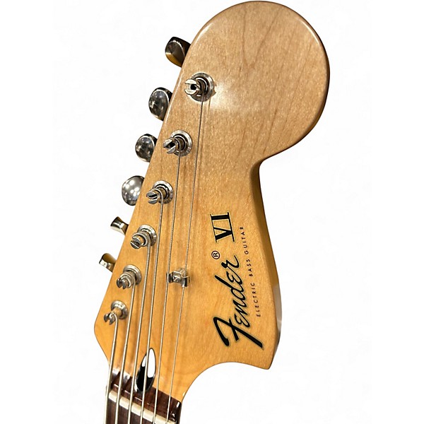 Used Fender Pawn Shop Bass VI Black Electric Bass Guitar