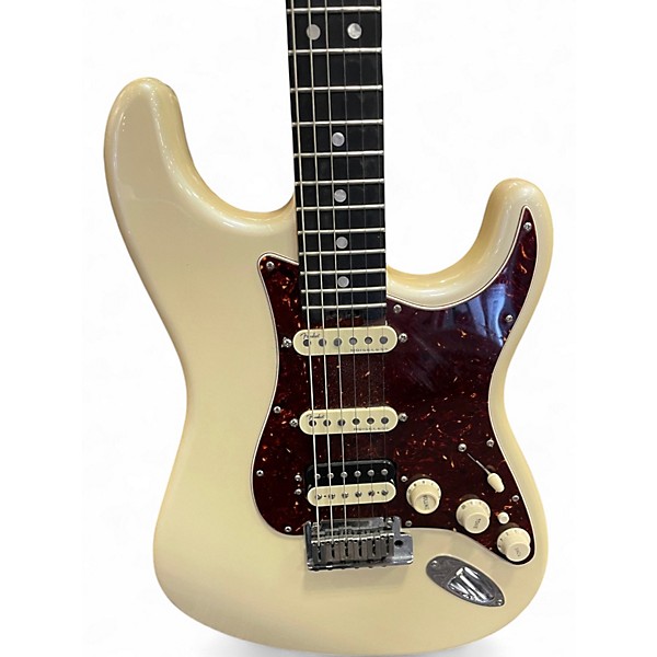 Used Fender American Elite Stratocaster Olympic Pearl Solid Body Electric Guitar