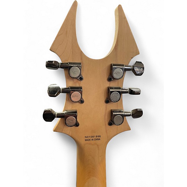 Used B.C. Rich Warbeast Trace Black w/Silver Trim Solid Body Electric Guitar