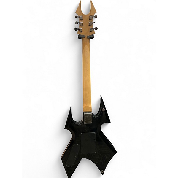 Used B.C. Rich Warbeast Trace Black w/Silver Trim Solid Body Electric Guitar