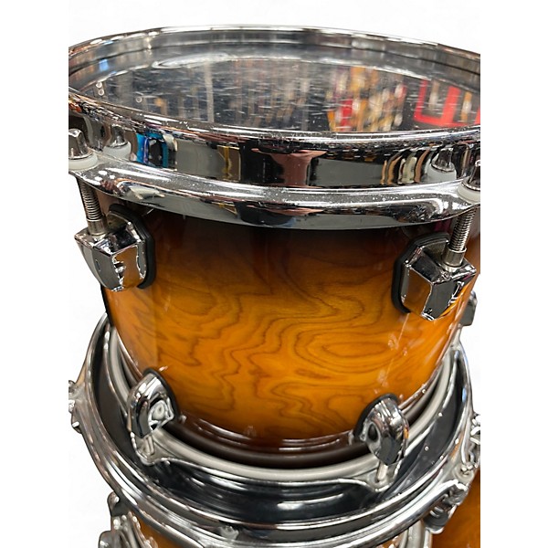 Used Mapex 5 Piece Black Panther Velvatone 2 Tone Sunburst Drum Kit