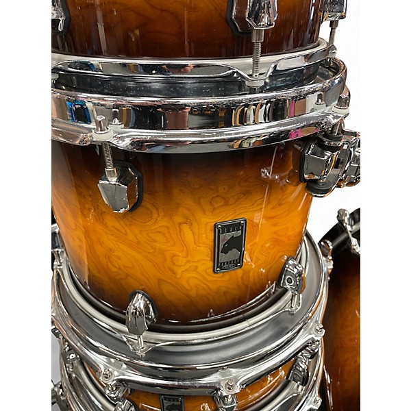 Used Mapex 5 Piece Black Panther Velvatone 2 Tone Sunburst Drum Kit