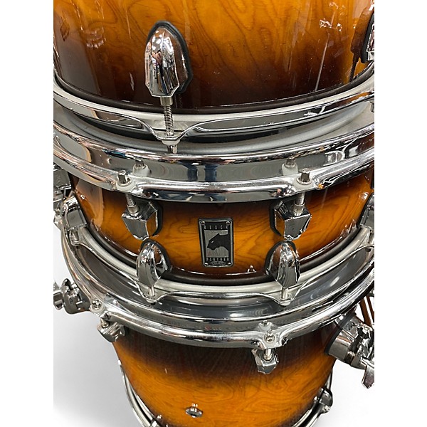 Used Mapex 5 Piece Black Panther Velvatone 2 Tone Sunburst Drum Kit