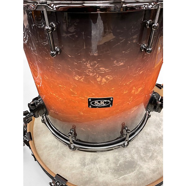 Used SJC Drums 3 Piece Tour Custom 2 Tone Sunburst Drum Kit