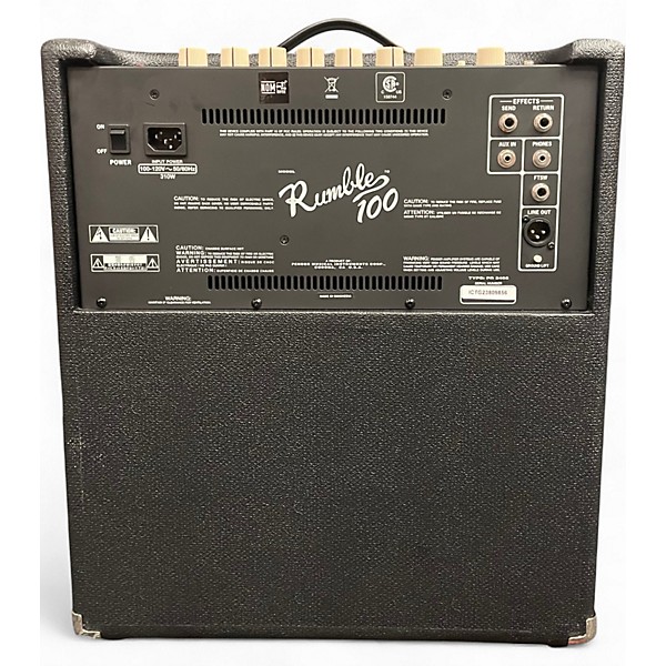 Used Fender Rumble 100 1x15 100W Bass Combo Amp