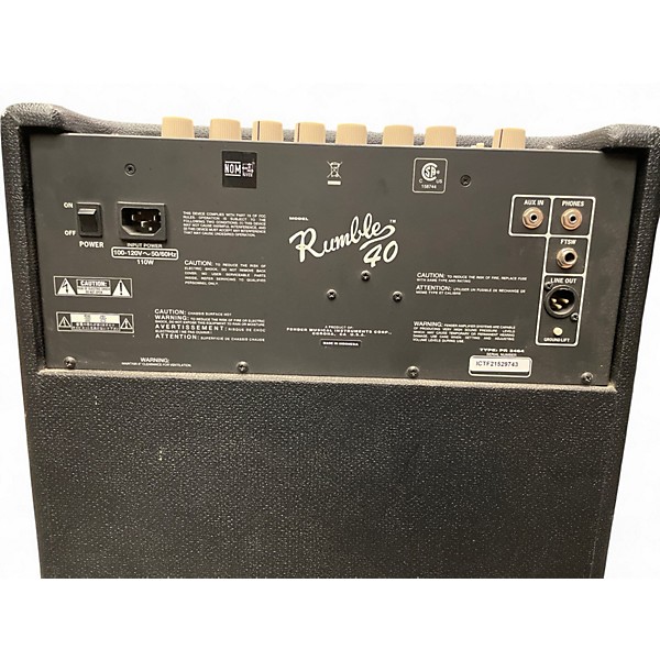 Used Fender Rumble 40 Bass Cabinet