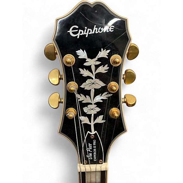 Used Epiphone Joe Pass Emperor II Wine Red Hollow Body Electric Guitar