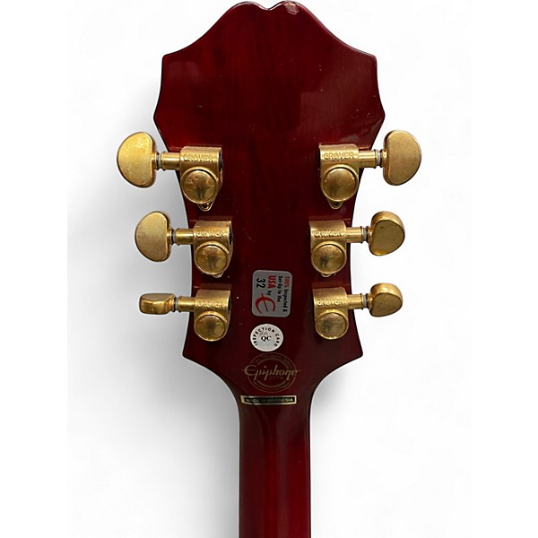 Used Epiphone Joe Pass Emperor II Wine Red Hollow Body Electric Guitar