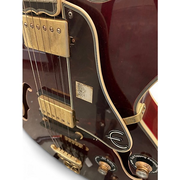 Used Epiphone Joe Pass Emperor II Wine Red Hollow Body Electric Guitar