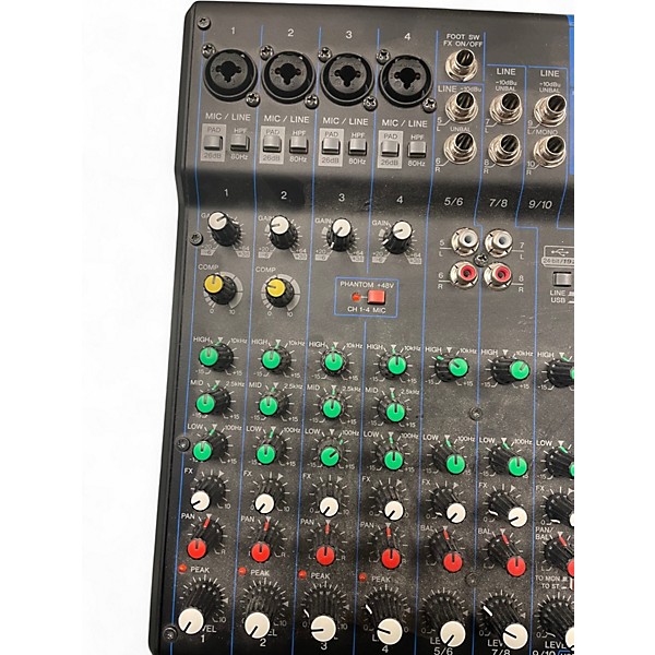 Used Yamaha MG10XU 10 Channel Mixer with Effects Unpowered Mixer