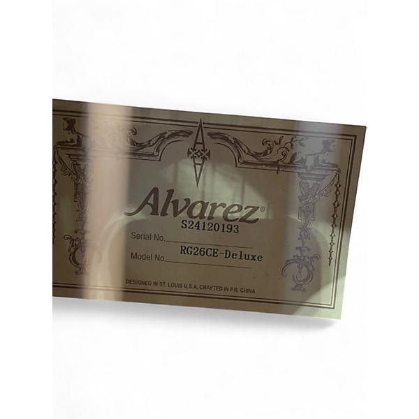 Used Alvarez RG26CE Deluxe Natural Acoustic Guitar