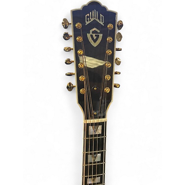 Used Guild F512 Natural 12 String Acoustic Electric Guitar