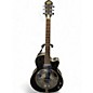 Used Washburn OR6CE-B Biscuit Resonator Satin Black Acoustic Electric Guitar thumbnail