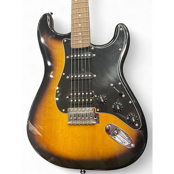 Used Squier Affinity Stratocaster 2 Tone Sunburst Solid Body Electric Guitar