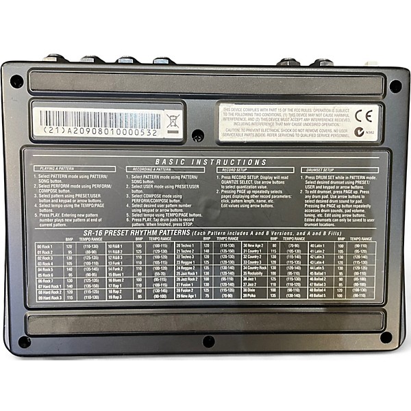 Used Alesis SR16 Drum Machine