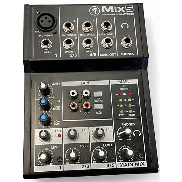 Used Mackie Mix 5 Unpowered Mixer
