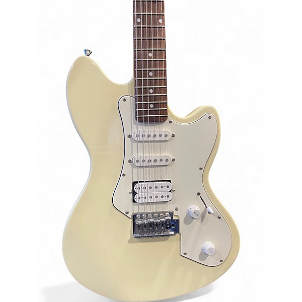 Used Jay Turser JT Thunder HSS White Solid Body Electric Guitar