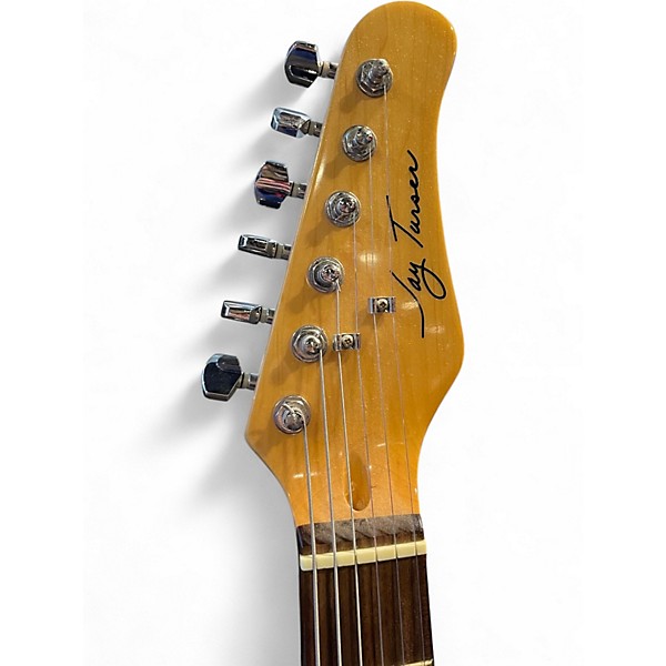 Used Jay Turser JT Thunder HSS White Solid Body Electric Guitar