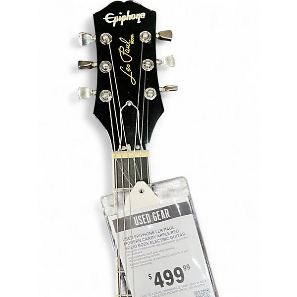 Used Epiphone Les Paul Modern Candy Apple Red Solid Body Electric Guitar