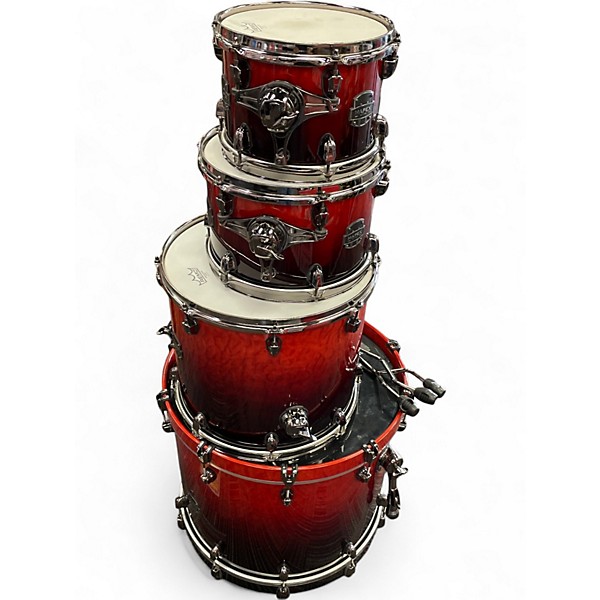 Used Mapex 4 Piece Saturn IV Studioease SCARLETT FADE Drum Kit