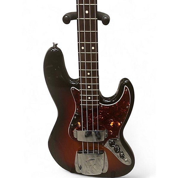 Used Fender American Standard Jazz Bass Sunburst Electric Bass Guitar