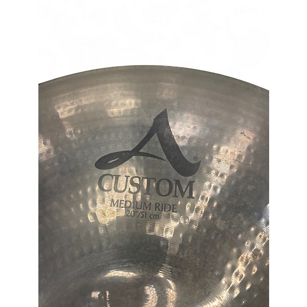 Used Zildjian 20in A Custom Medium Ride Cymbal