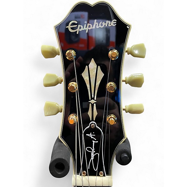 Used Epiphone JOHNNY A CUSTOM Sunburst Hollow Body Electric Guitar